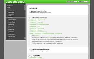 Mit der ISO-Liste im Qualitätsmanagementsystem Effizienz-Lotse decken Sie ganz einfach alle ISO-Anforderungen ab